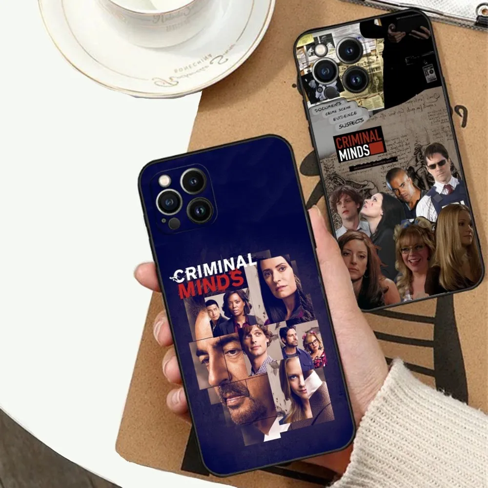 

Criminals Minds TV Cover Phone Case For Apple iPhone 15,14,13,12,11,XS,XR,X,8,7,Pro,Max,Plus,mini Silicone Black Cover