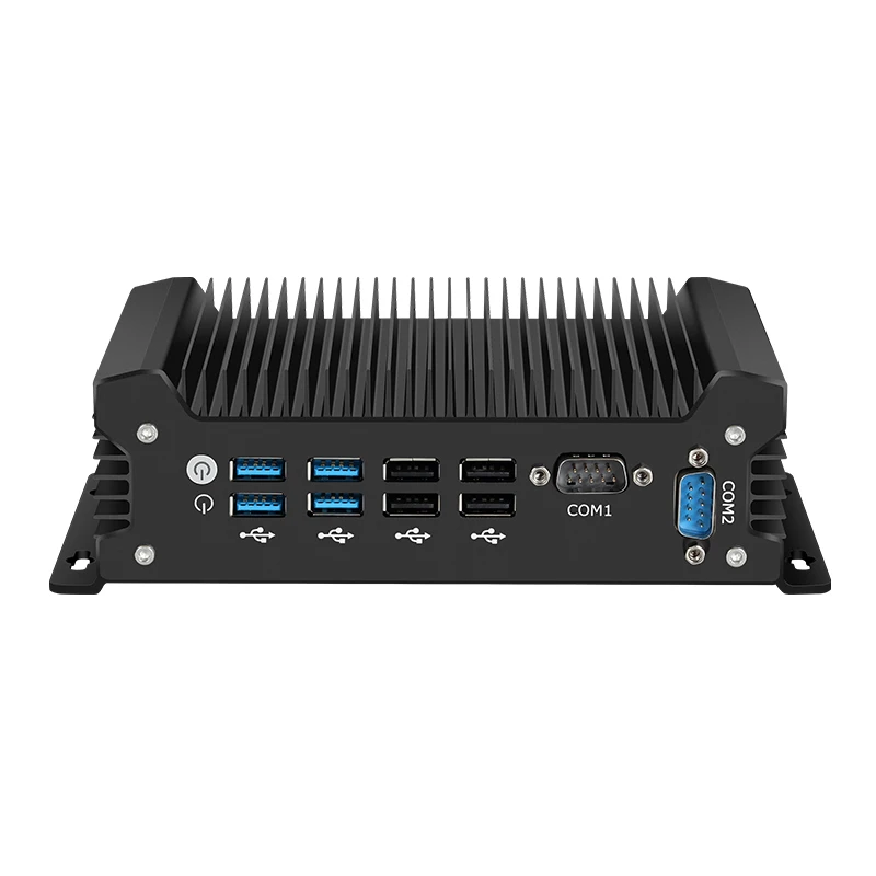 Intel Industrial Mini PC Barebone Kit Support Watchdog Linux WiFi Computer with 4xUSB3.0 4xUSB2.0 1xHDMI 1xVGA Windows10 Ready