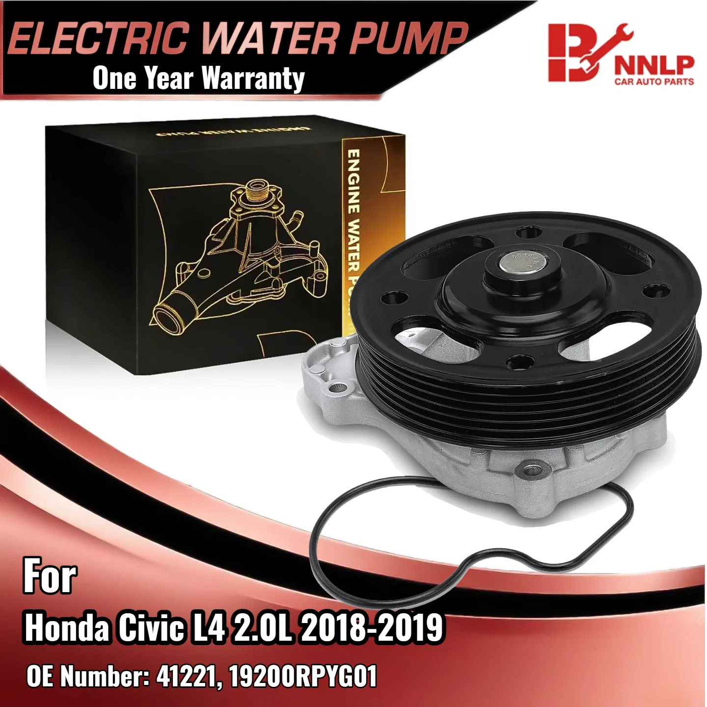 

New Aluminum Engine Water Pump for Honda Civic Type R 18-19 L4 2.0L 19200RPYG01