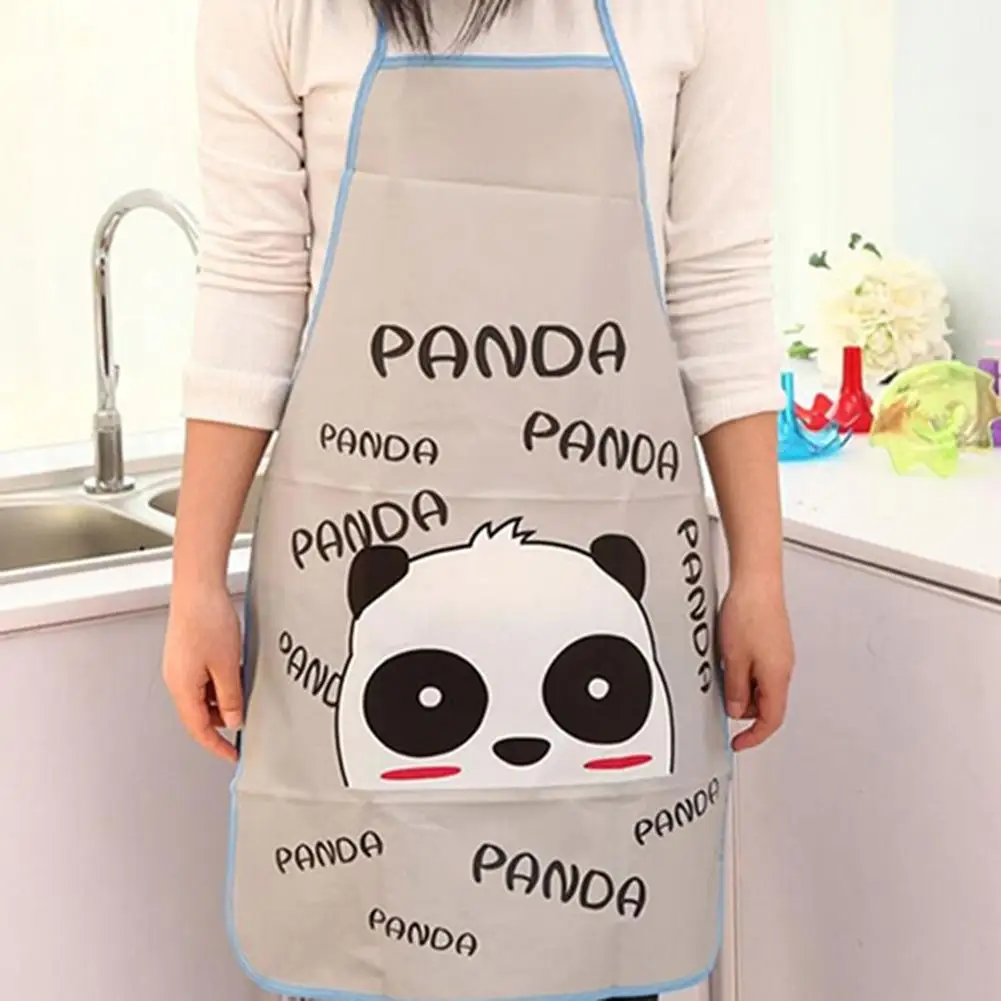 Panda Kids Aprons Waterproof 50*70cm BBQ Bib Apron For Women's Kitchen Apron Cooking Baking Restaurant Workwear Cleaning Tools