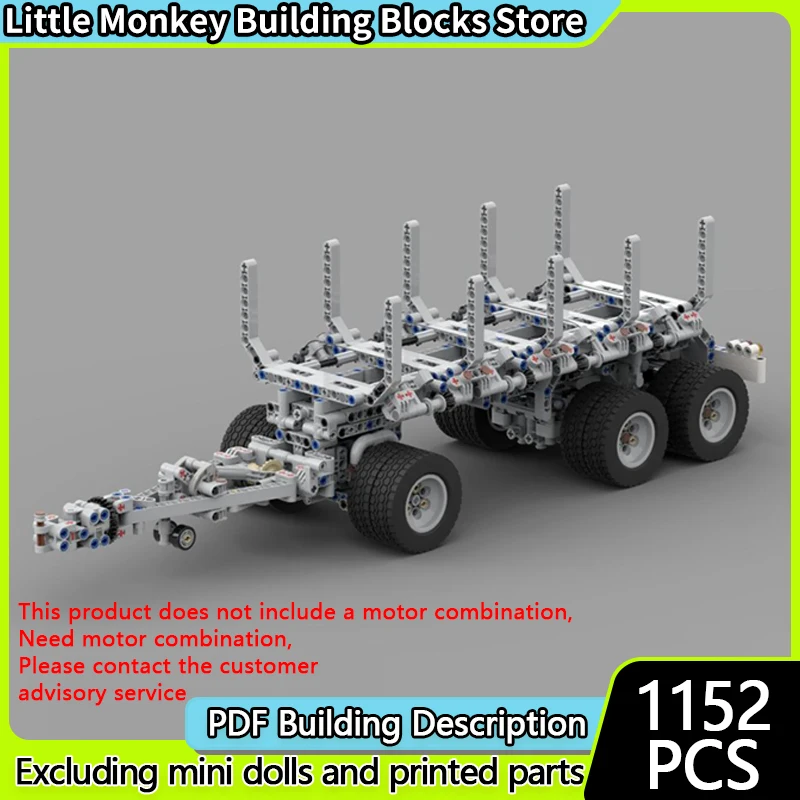 Cidade modelo de carro moc tijolos de construção plataforma giratória drawbar reboque tecnologia modular crianças presentes do feriado montar brinquedos terno