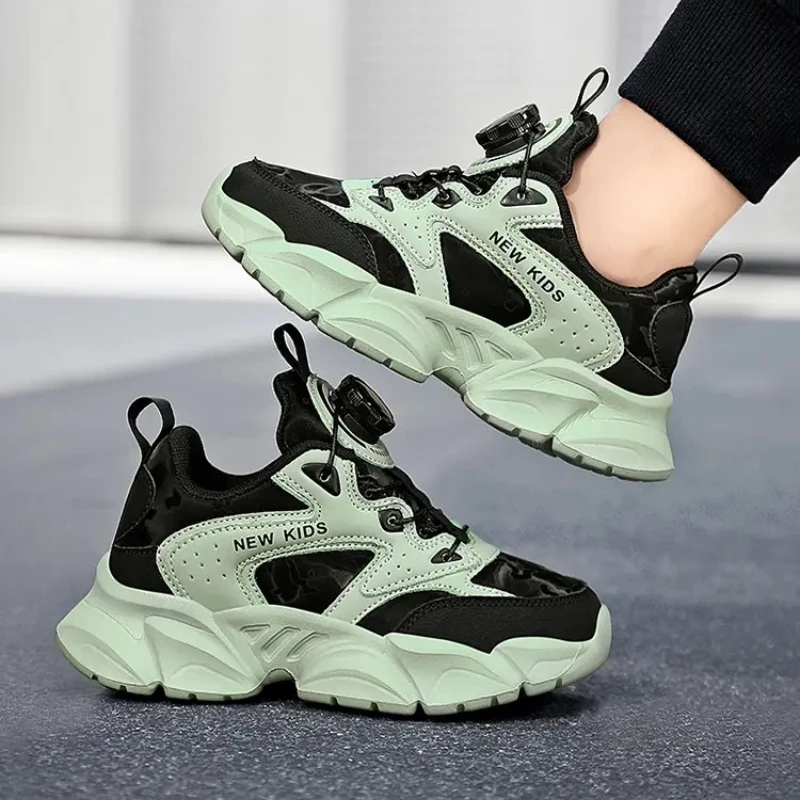 

Fashion Children Sneakers Autumn Leather Boys Running Shoes Lightweight Casual Girls Tennis Shoes Non-slip Kids Outdoor Sneakers