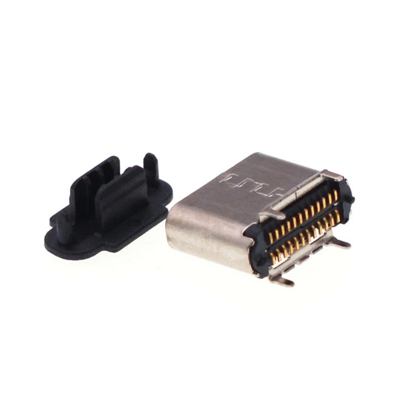 

Micro USB 3.1 Vertical Mount Female Type-C Seat 24PIN Vertical Mount Direct Insert 90 Degree Dual Row Chip Interface Connector