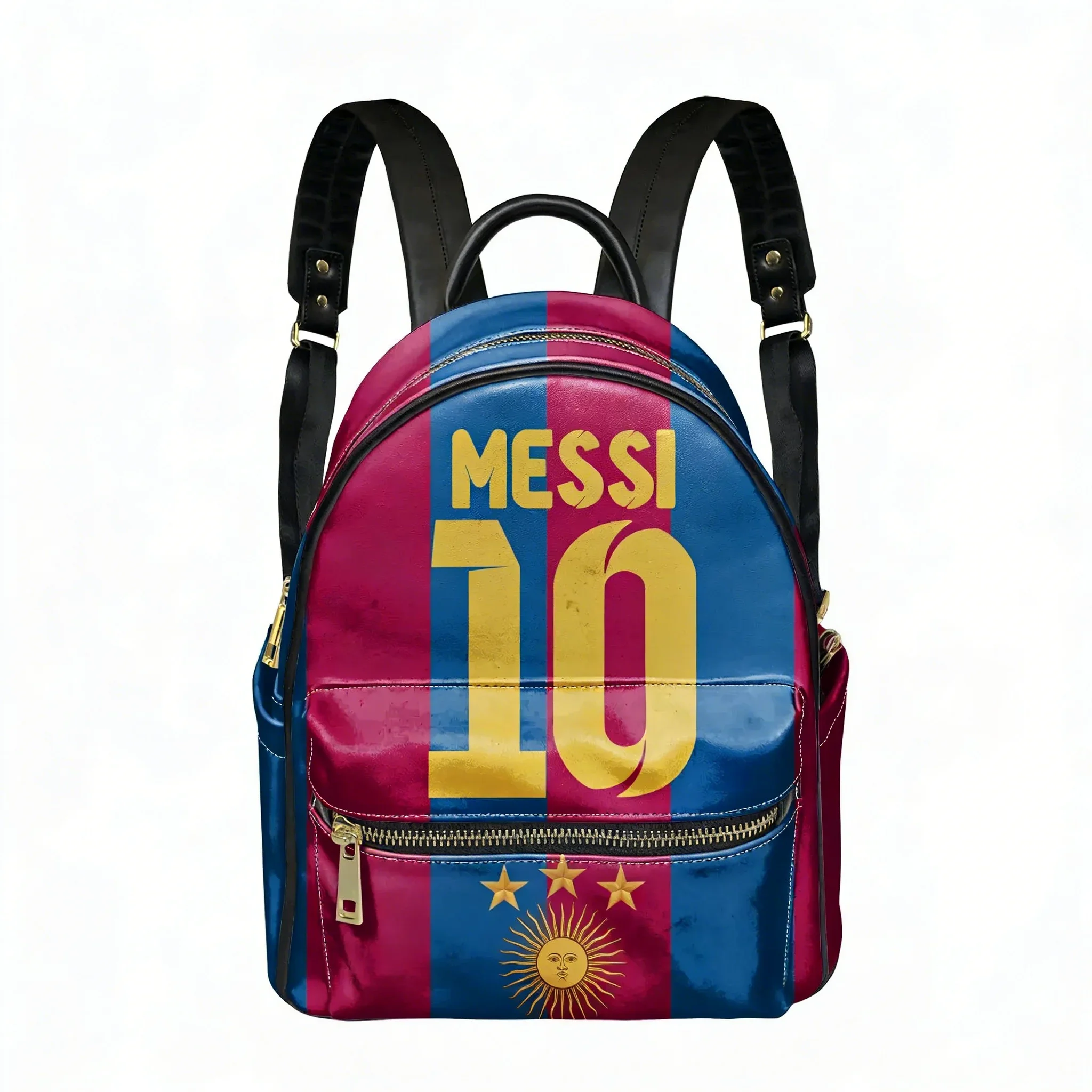 Messi No. 10 Jersey Bags Backpack Womens Men Personalized Double Shoulder Bag Business Travel Bookbag Rucksack Gift Daypack