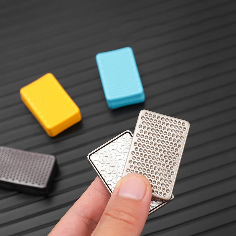 Curseur de poussée magnétique Fidget EDC, Spinner à main, jouet Fidget, curseur de mouvement illimité, gyroscope du bout des doigts en métal, Anti-décompression, jouet tdah