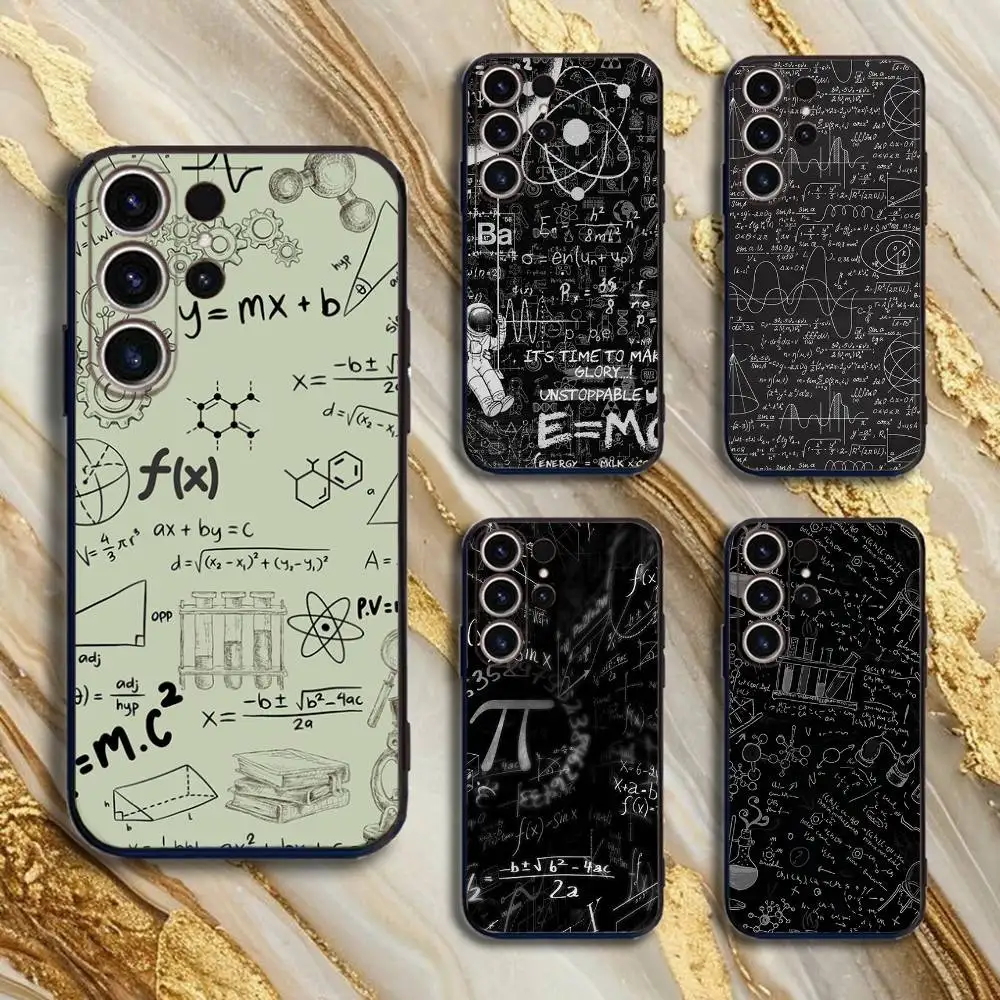 

Physics Chemical Mathematics Phone Case For SamsungS25,24,21,22,23,30,Ultra,20,Plus,Fe,Lite,Note,10,9,5G Black Cover