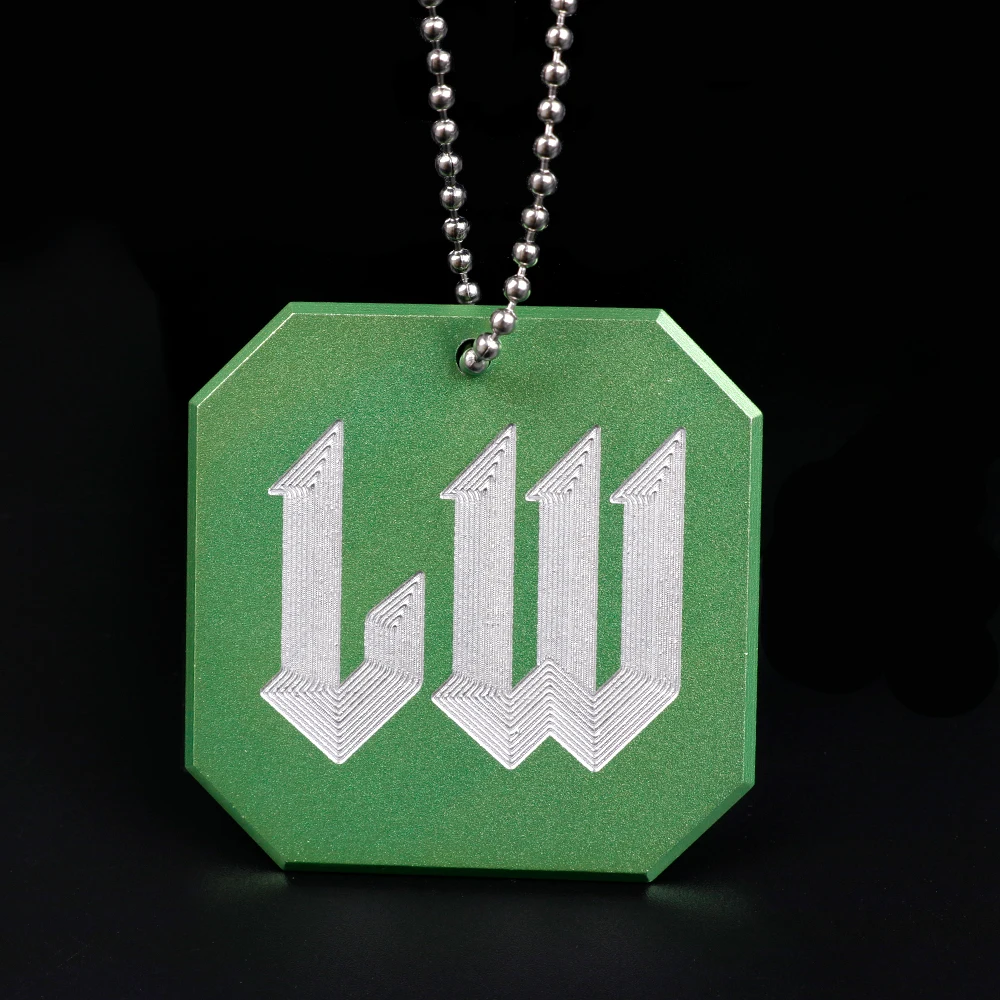 LW Emblem Auto Schaltknauf Tag Schlüsselanhänger Innenraum Metallabzeichen