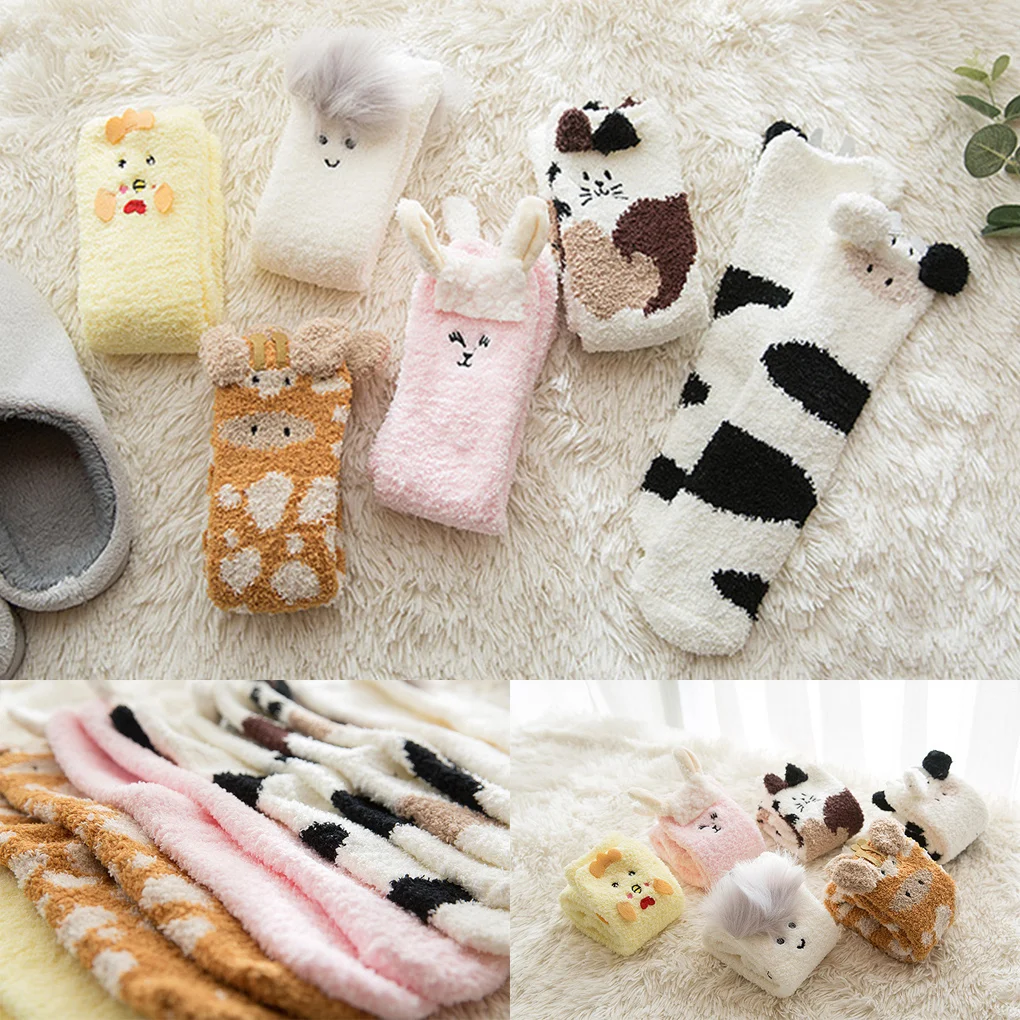 2/3/5 Cute Meets Ultimate Comfort – These Winter Socks Are Must-have Winter Sleeping Socks Slipper Socks