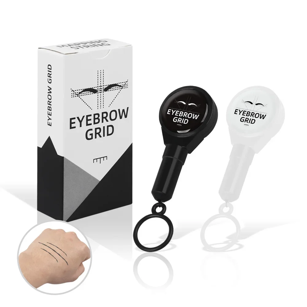 Microblading Stretching Mapping Thread Pre Inked String Wenkbrauwrooster Meetinstrument Permanente make-up Tattoo Schoonheidsbenodigdheden