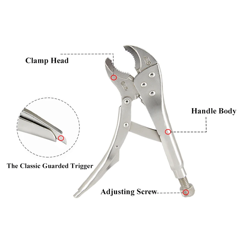 Alicate de travamento de 12 polegadas, alicate ajustável e resistente, multiferramenta, alicate tigre resistente, alicate de travamento, ferramentas manuais