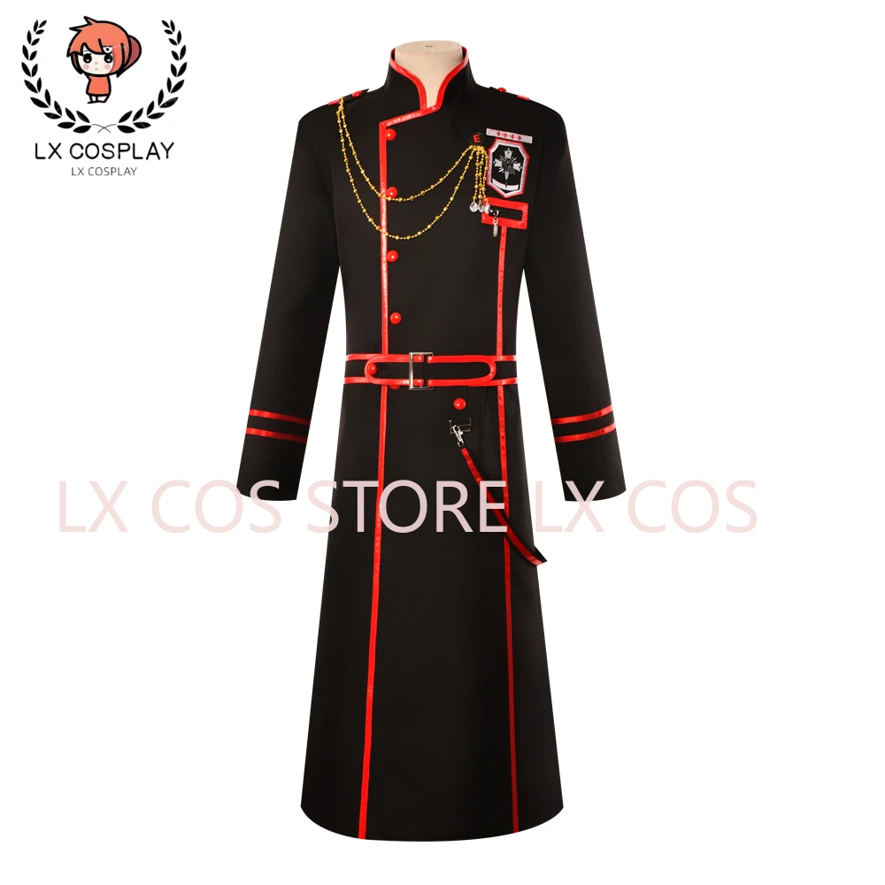 Anime D.Gray-man Military Uniform Yu Kanda Cosplay Costume Custom Made with Belt Bag