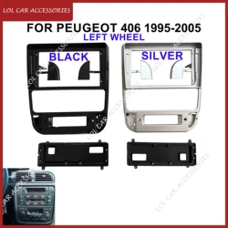 9 Inch For Peugeot 406 1995-2005 Car Radio Android Stereo GPS MP5 Player 2 Din Head Unit Fascia Dash Frame Cover