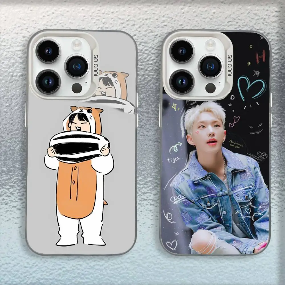 

H-Hoshi K-Kwon S-Soonyoung Phone Case For iPhone 16,15,14,13,12,11,Mini,Pro,E,SE4,MAX White Candy Matte Shockproof Cover