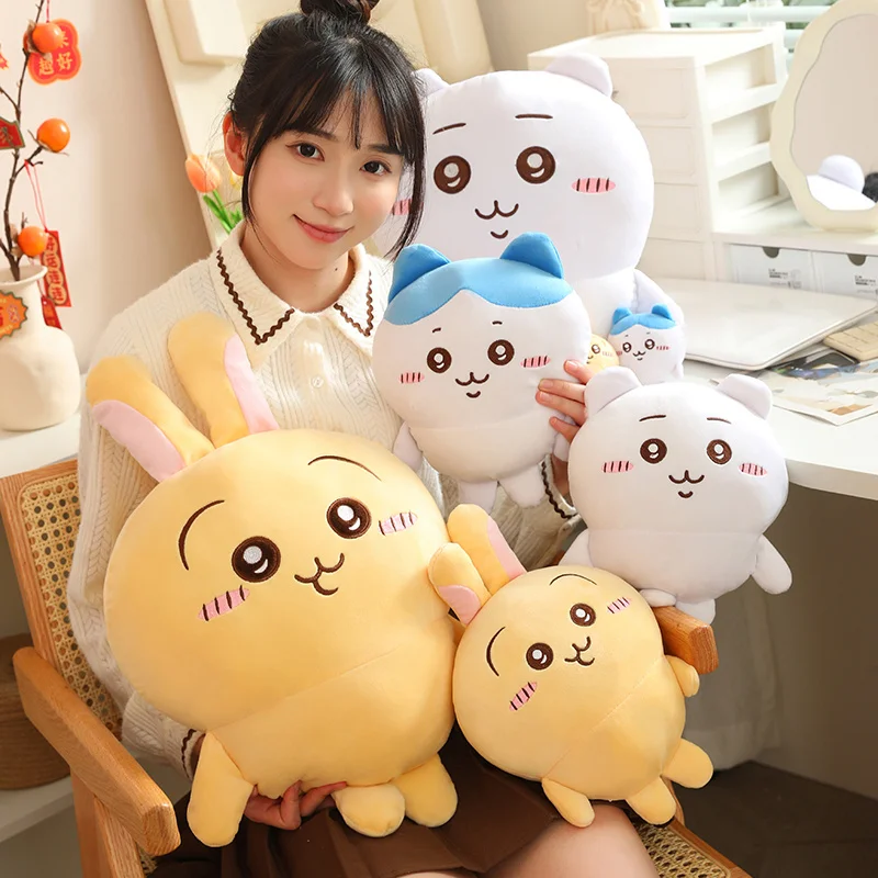 25/45cm Cartoon Hachiware Plush Toy Very Soft Stuffed Usagi Pillow Lovely Anime Plushies Doll Cuddly Peluche Birthday Gift Girl