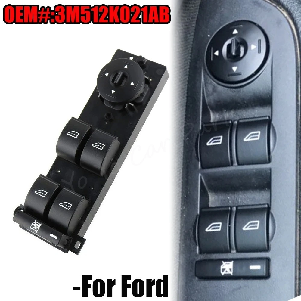 Car Power Master Electric Window Switch Regulator Button Control For Ford Focus 2005 20006 2007 C-Max 3M512K021AB Car Styling