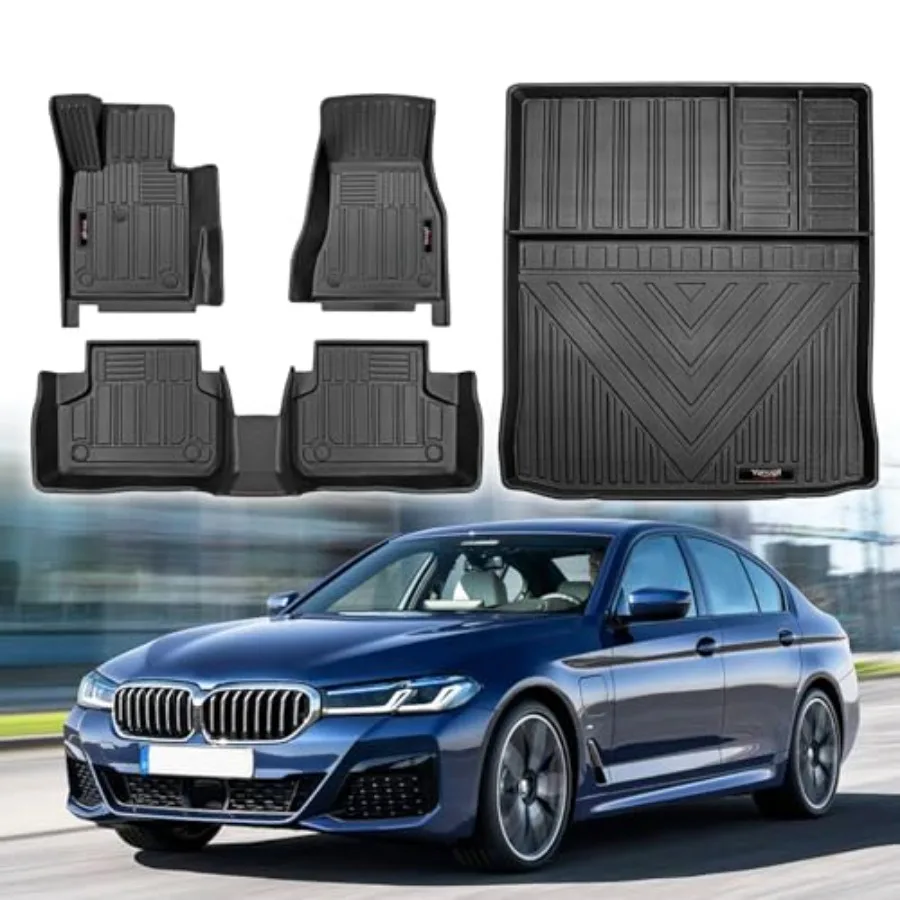 

Custom 2017-202 G0 Floor Mats Cargo Liner Set Accessories TPE All Weather Black for 0i40i 530e M550i xDrive M