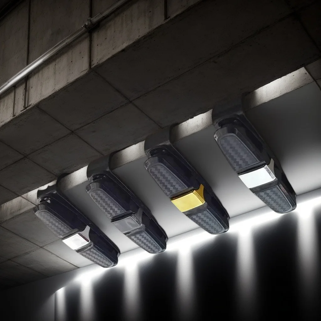 

Автомобильный зажим для солнцезащитных очков из углеродного волокна — многофункциональный держатель для очков и купюр с двусторонней конструкцией для приборных панелей автомобиля