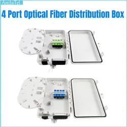4 Port Optical Distribution Box FTTH Core Termination 4 Port Optical Distribution FTTX Fiber Optic Splitter