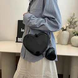 2024 Women's Bag Girls PU Fashion crossbody Bag Two-piece travel large capacity shoulder bag