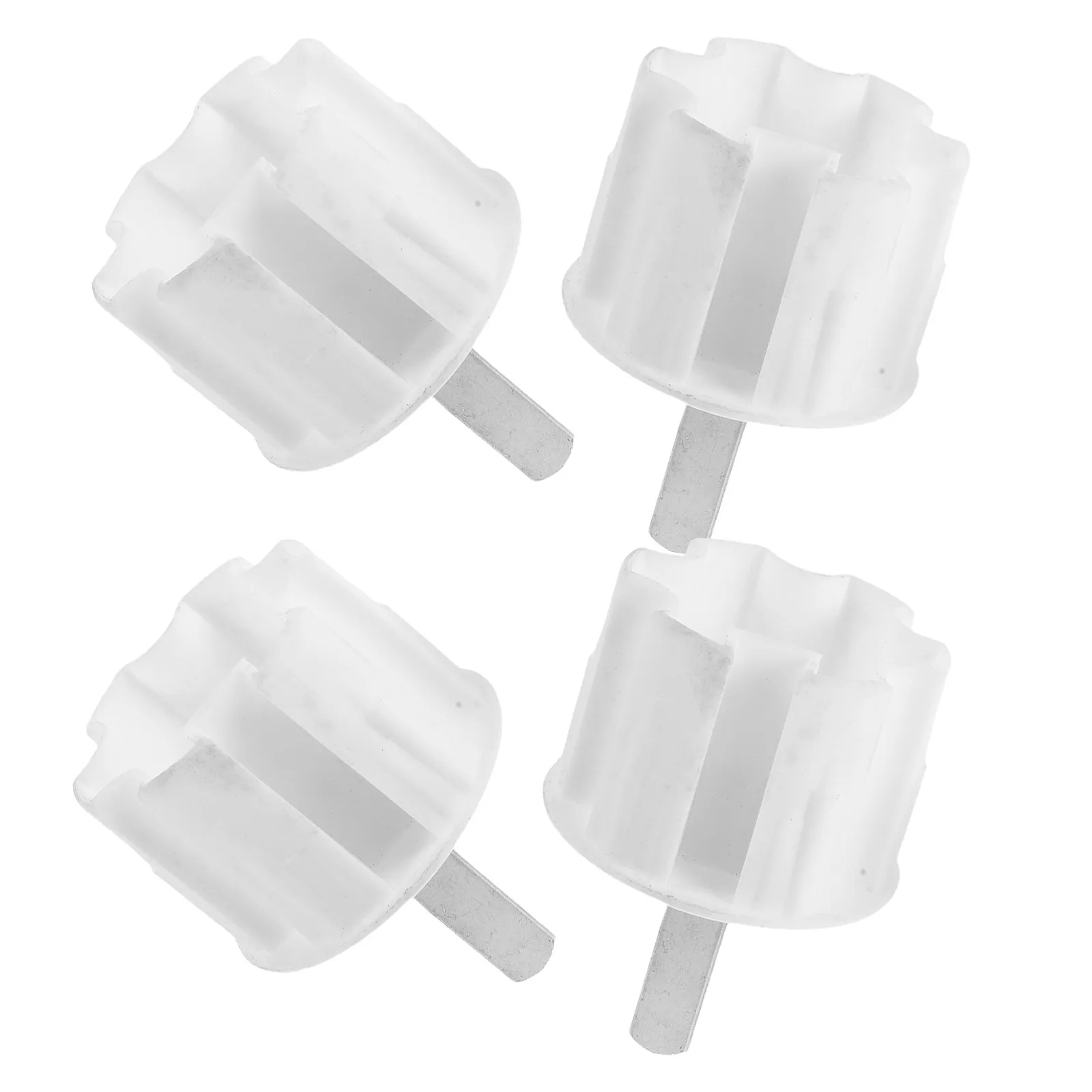 4 pièces, bouchon d'extrémité en plastique pour tube de rouleau de store, compatible avec les arbres carrés et ronds, remplacement pour auvent, patio, balcon, parasol
