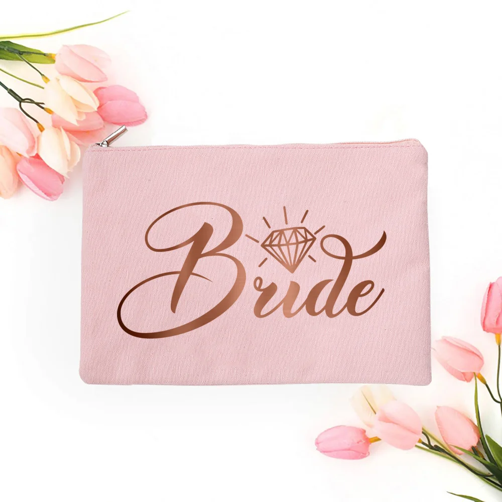 Team Bride Make-up-Tasche, Junggesellenabschied, Kosmetiktaschen, Geldbörse, Brautjungfer, Toilettenartikel, Organizer, Tasche, Geschenke für Hochzeit, Brautparty – Detail 28