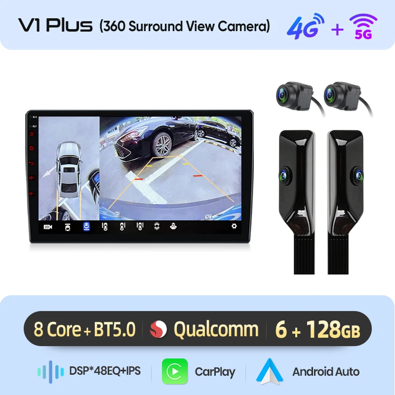 Junsun Draadloze Carplay Android Auto Autoradio Voor Toyota Yaris 2012 2013 20014 2015-2017 Gps Multimedia 2 Din - afbeelding 1