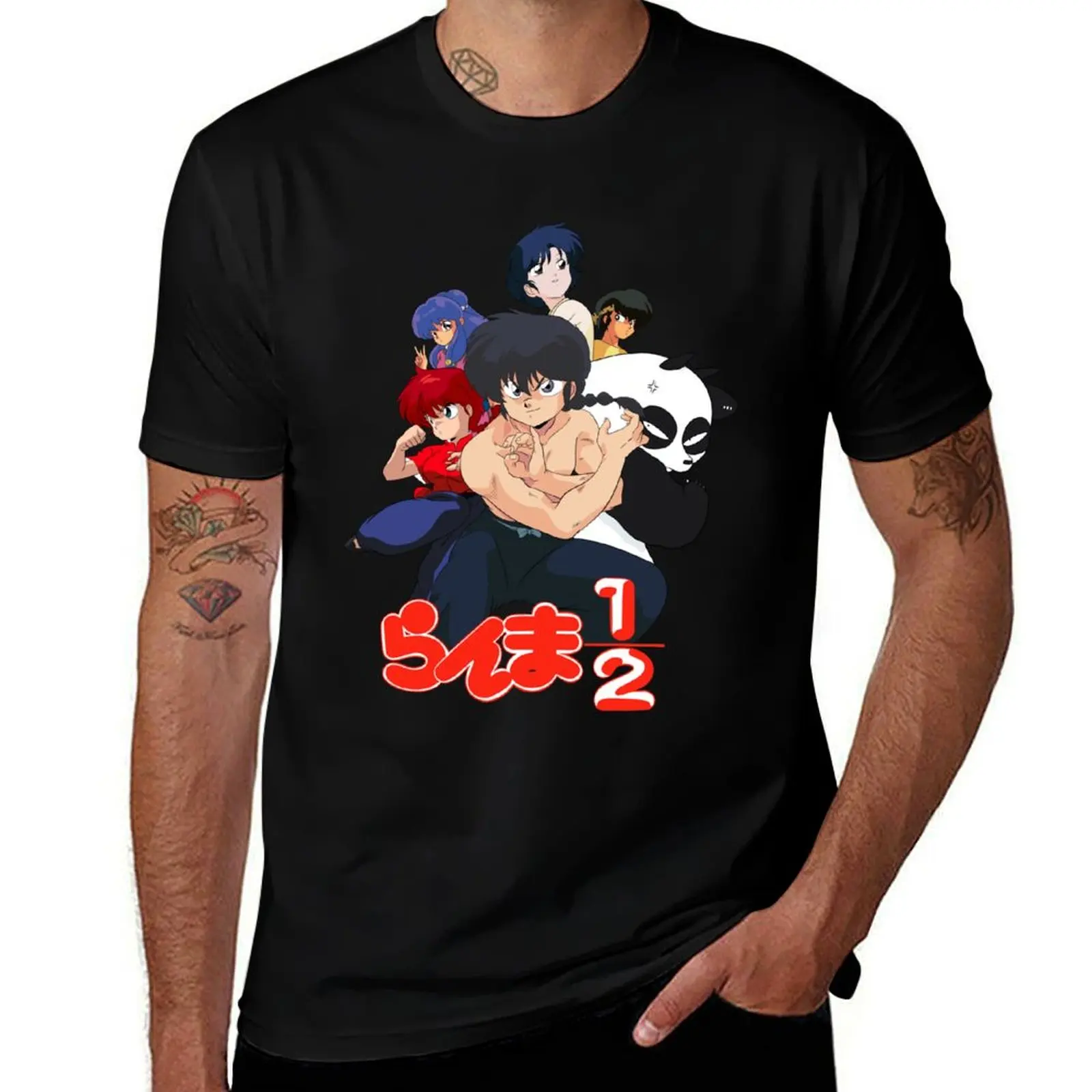 Ranma 1/2 group T-Shirt oversized graphic tee custom t shirt customs design your own plain white t shirts men