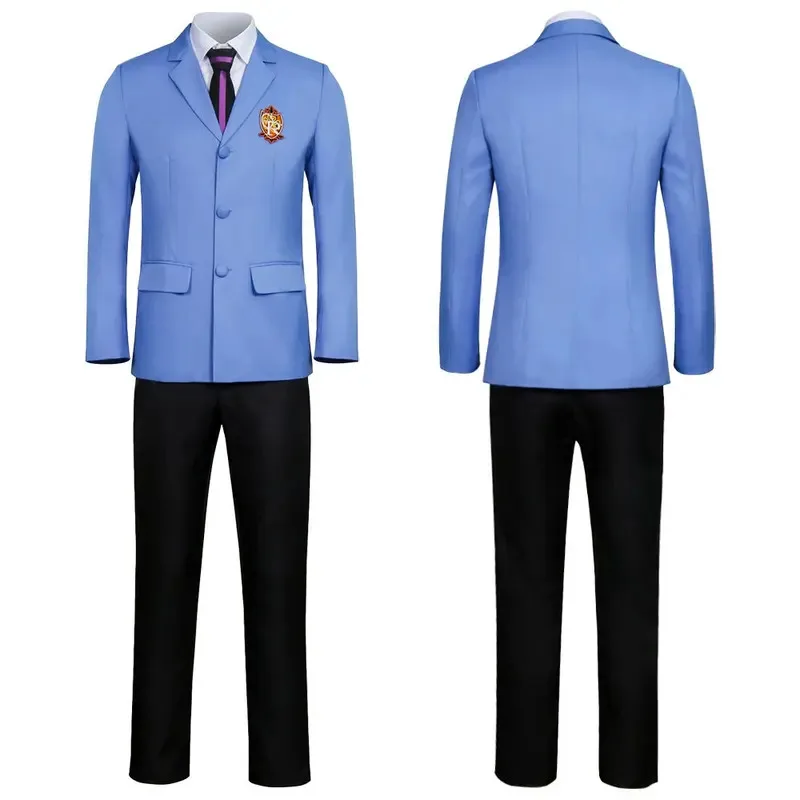 Anime Fujioka Haruhi Costume Cosplay Ouran High School Host Club Cosplay Ragazzi Ragazze Uniformi scolastiche Suou Tamaki Uniforme Vestito