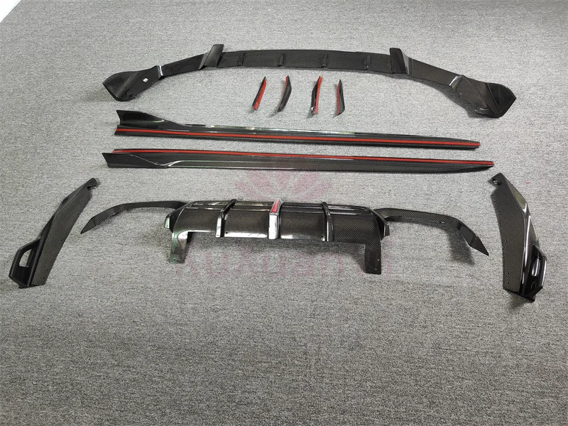 

Factory Direct Selling Carbon Fiber a Style Front Bumper Edge Rear Diffuser Side Skirt for 19-23 BMW F98 X4M F97 X3M Body Kit