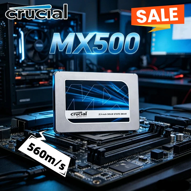 Crucial SSD MX500 BX500 240G 500GB 1TB 2TB 3D NAND SATA 2.5-inch SSD High Speed Internal Solid State Drive For Laptop Hard Disk