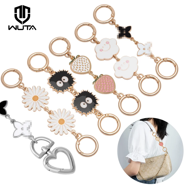 WUTA Bag Chain Extender for Coach Bags Strap Extension Purse Cute Metal Chain Underarm Diagonal Handbag Belt Bag Accessories