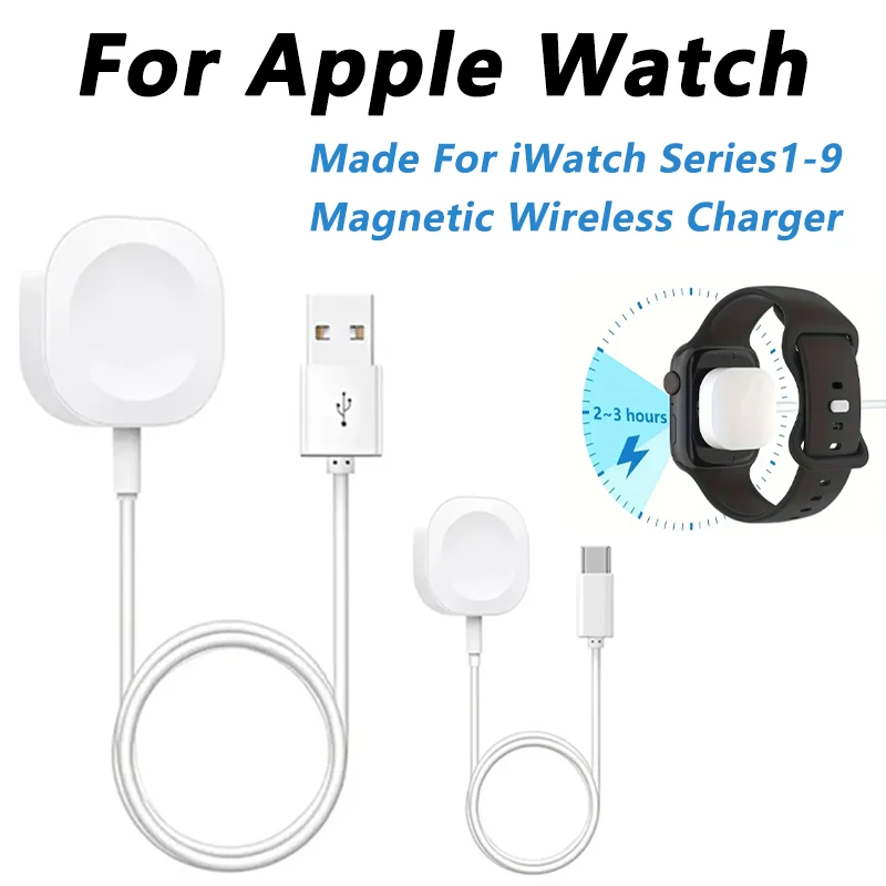 Magnetic USB/Type C Watch Charger For IPhone Watch Series Ultra 11 10 9 8 7 6 5 Cable Charging For IWatch 4 3 2 1 SE
