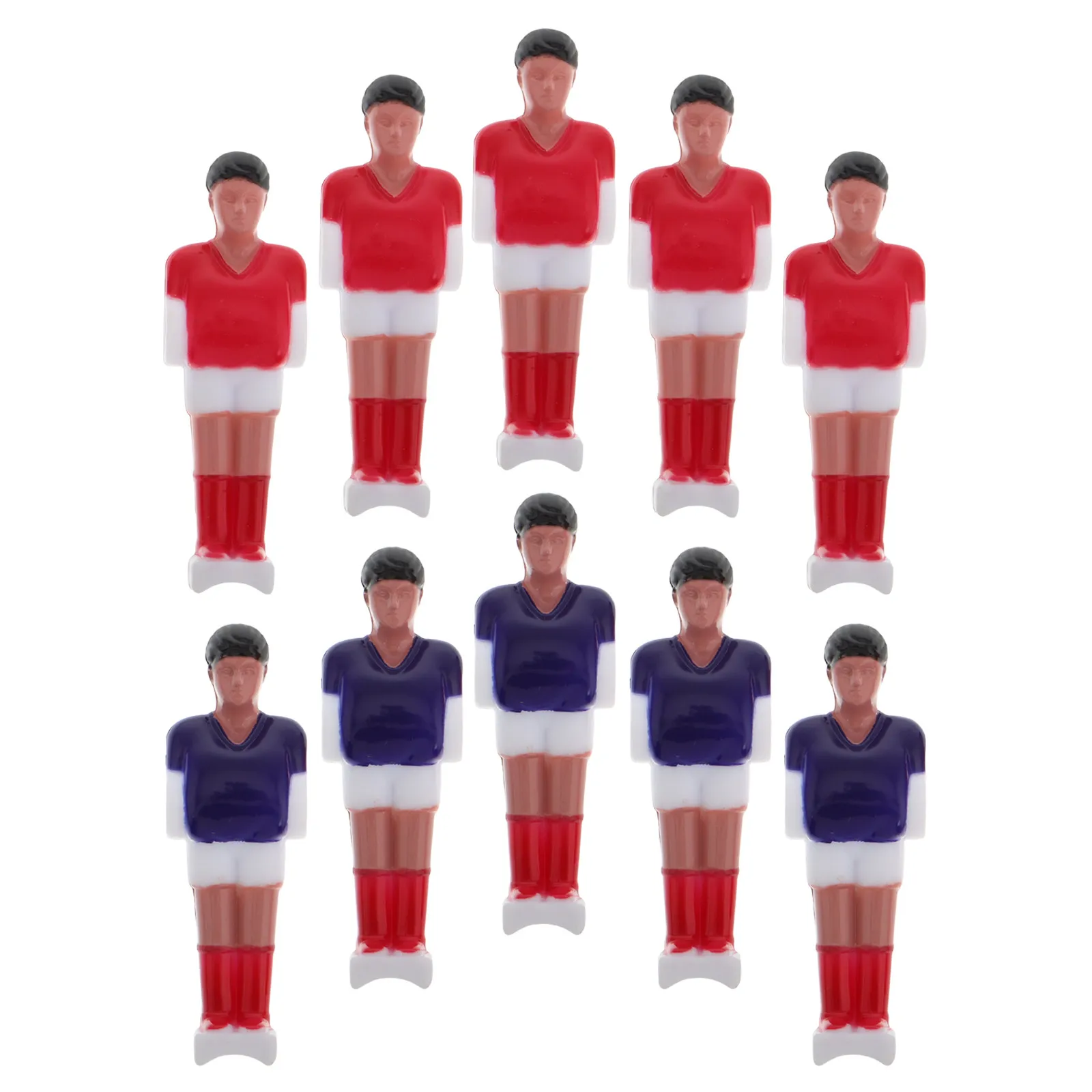 

10Pcs Mini Foosball Player Set Resin Table Football Replacement Parts Accessories for Home Office Relaxation Game