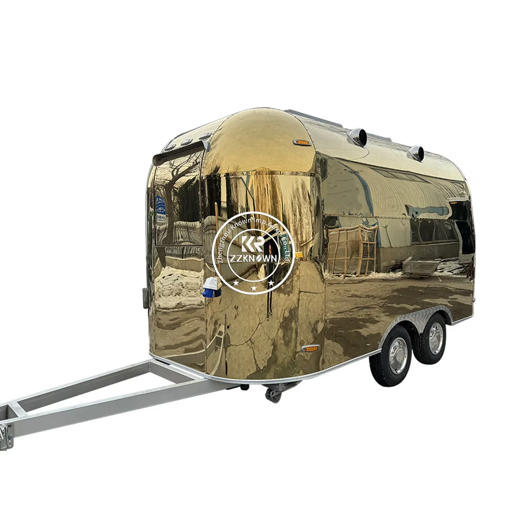 2024 Airstream Food Trailer Catering Hot Dog Cart Food Trailer Usa Concession Coffee Food Trailer