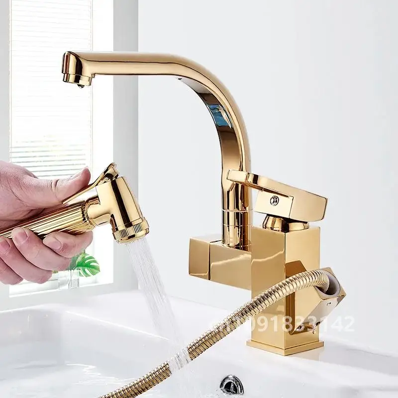 Gold Kitchen Sink Above Counter or Undermount 304 Stainless Steel Single Bowl Goldn Basket Drainer Soap Dispenser Washing Basin