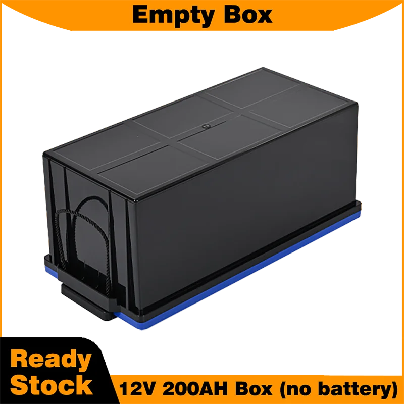Custodia per batteria 12V 200AH 32650 scatola per batteria vuota con maniglia 32650 supporto per scatola di immagazzinaggio del sistema solare scatola impermeabile in plastica