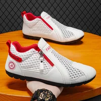 Mocassins pour hommes, chaussures de course respirantes pour hommes, baskets légères en maille à semelle souple, baskets décontractées sportives, chaussures d'été tendance 2
