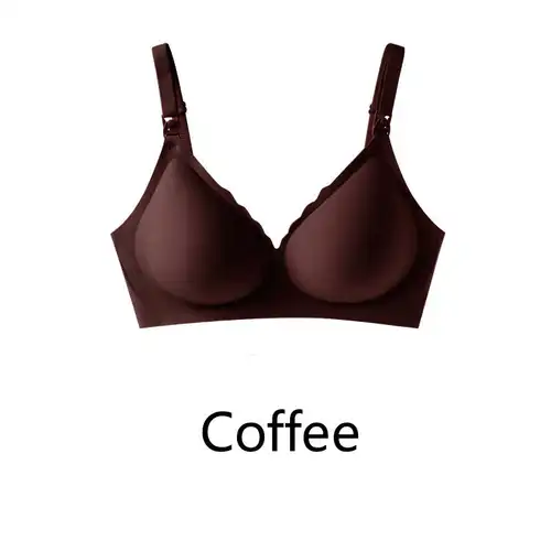 Maternity bra with push-up front to prevent sagging Seamless breathable and comfortable nursing push-up bra - Image 15