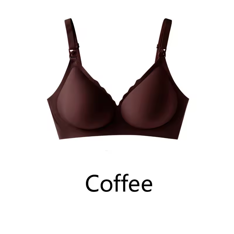 Maternity bra with push-up front to prevent sagging Seamless breathable and comfortable nursing push-up bra - Image 15