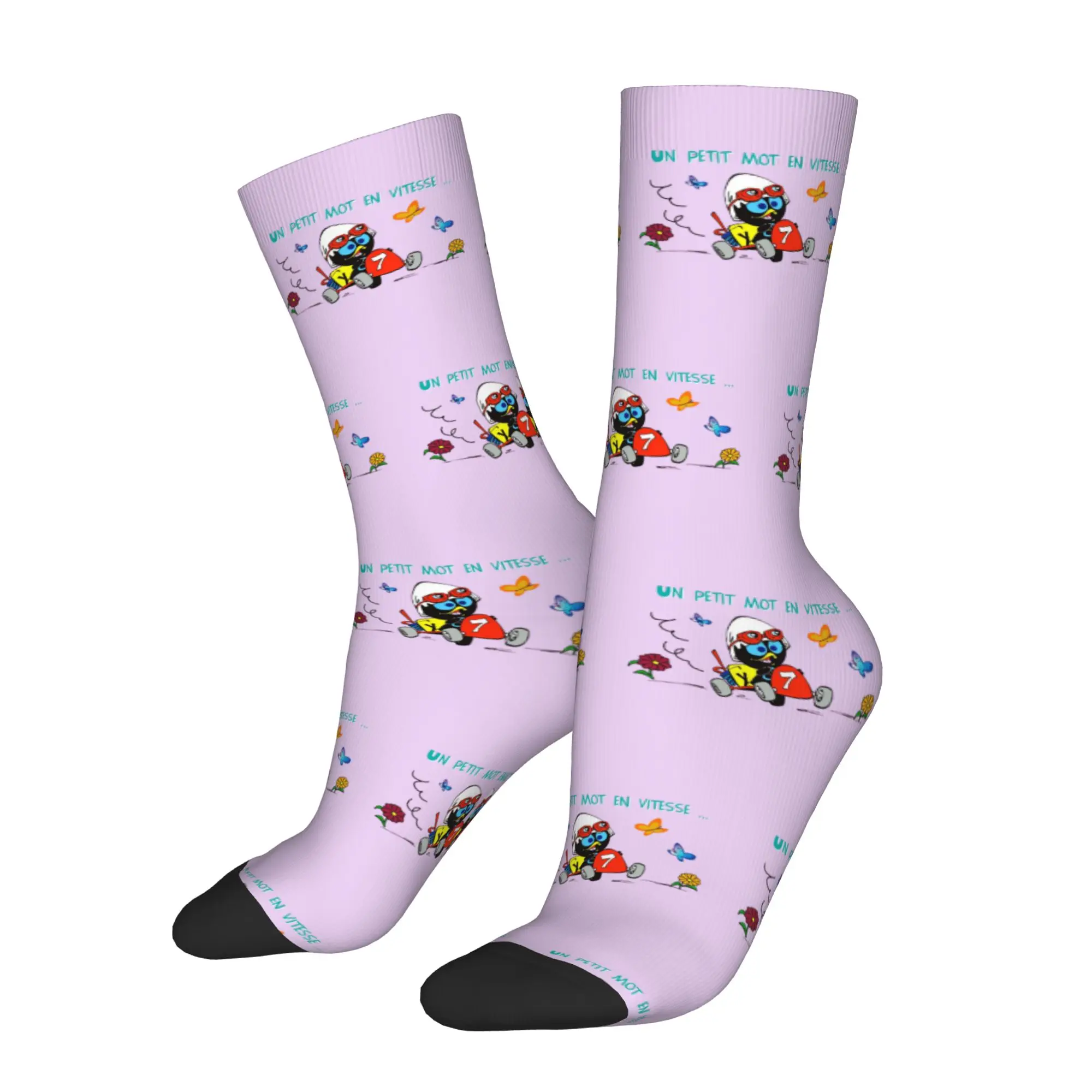 Funny Mens C-Calimero Italy TV Cartoon  Dress Socks Unisex Comfortable Warm 3D Print Manga Anime  Crew Socks