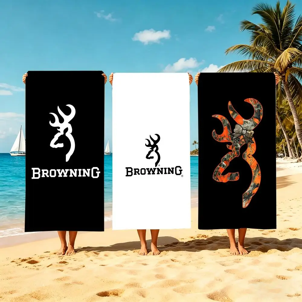 B-Browning-S Towel Microfiber beach towel, quick-dry, sand-free, ultra-fine fiber, super soft.