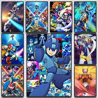Zero R-Rockman Megaman X Zero Anime Poster HD art sticky wall waterproof home living room bedroom bar aesthetic decoration