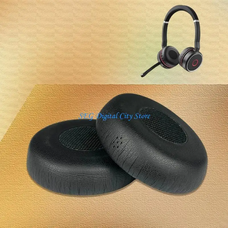 U75B Replacement Protein Earpads For Evolve75 (UC/MS) Headphones Ear Cushions