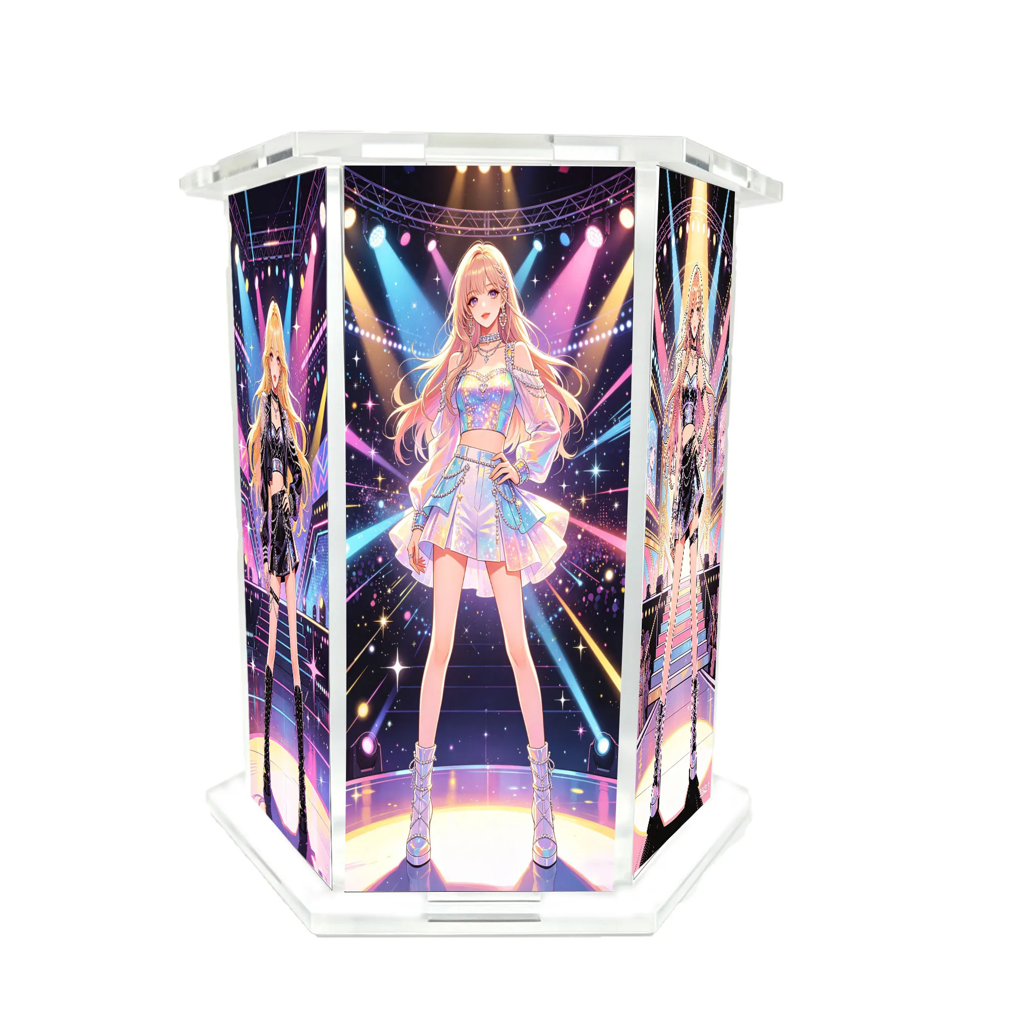 KPOP girl group hexagonal pen holder modeling pen holder pen holder