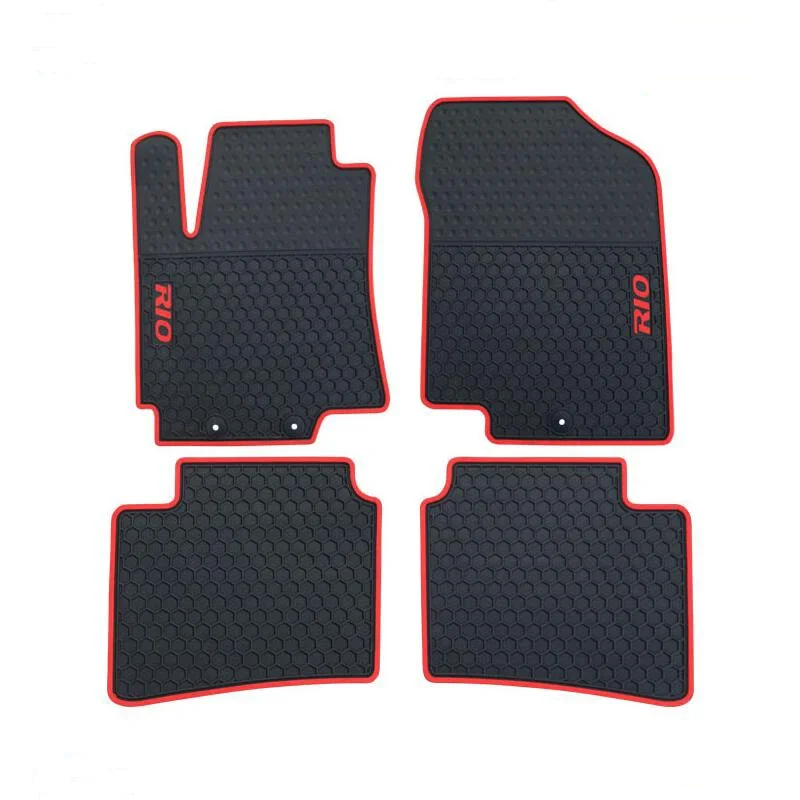 Car Floor Mats Car Mat Rugs Carpet For Kia Rio III 2011 2012 2013 2014 2015 2016 2017 Left Hand Drive