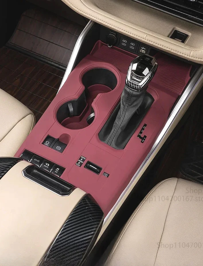 

Новый! Для Toyota Highlander 2023 2024, панель центральной консоли, силиконовая накладка, пылезащитная, нескользящая, панель переключения передач, защитный коврик, доступ