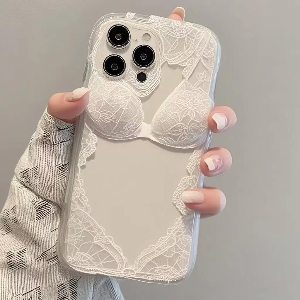 Personalized Lace Pattern Phone Case For iPhone 17 16 15 14 11 12 13 Pro Max Plus X XR XS Max Air Shockproof Silicone Back Cover