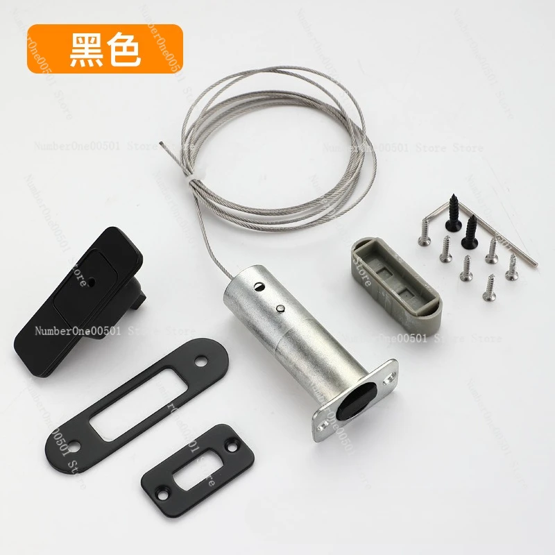 Invisible Magnetic Bolt Auto Lock Flip Latch for Wooden Folding Double Interior Door