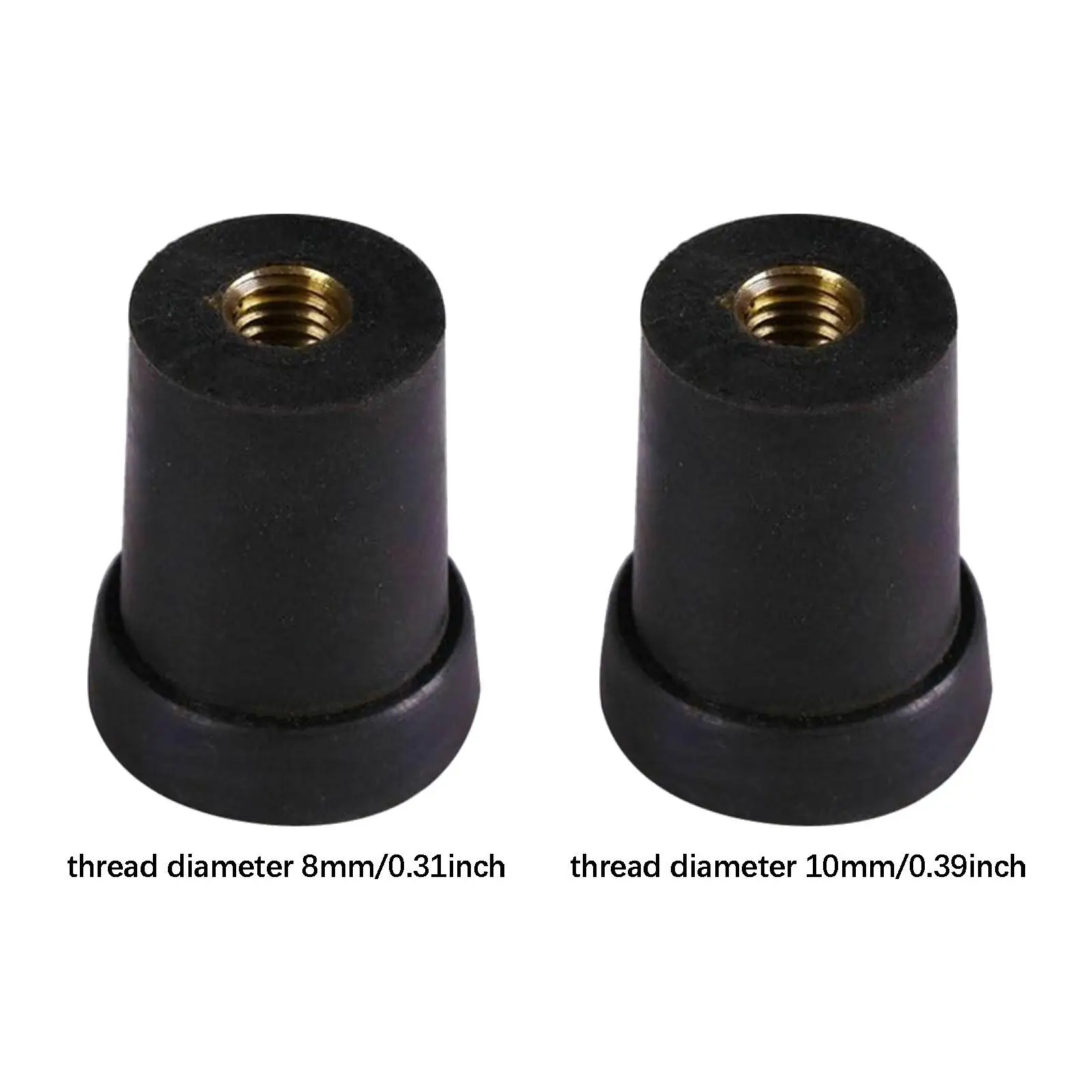 Double Bass Endpin Rubber Tip with Internal Metal Thread Portable Sturdy Tailpiece Plug String Instrument End Cap Protection