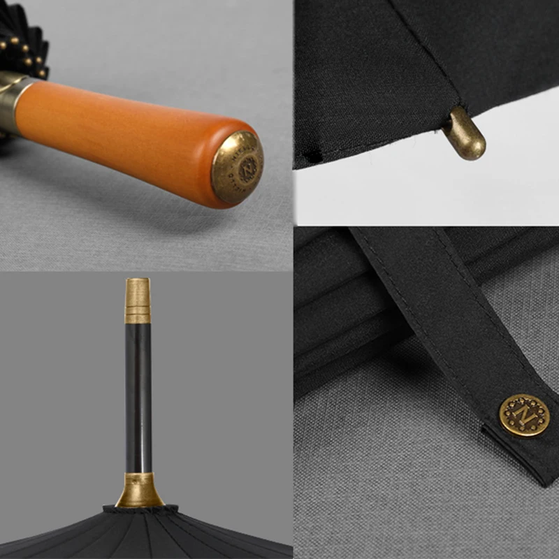 New 24K Long Umbrella Windproof Strong Business Golf Big Umbrella Men Outdoor Travel Large Parasol Umbrella